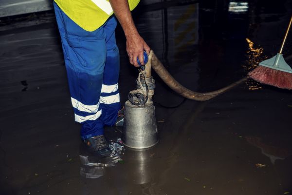 Basement Water Removal in Leland