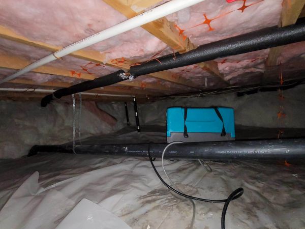 Crawl Space Water Remediation in Leland